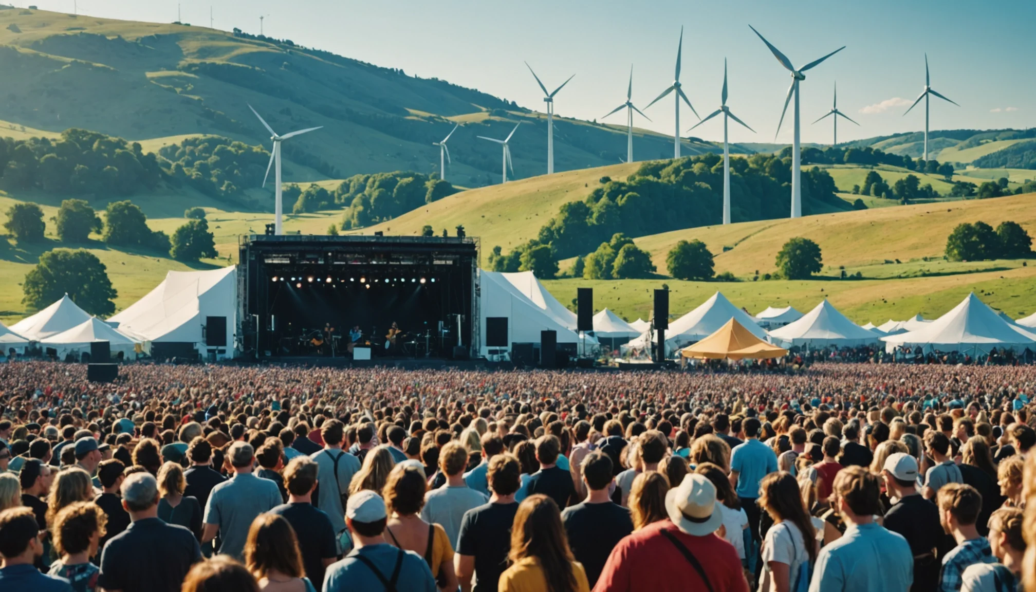 Quand les festivals brillent : l'énergie verte en toile de fond